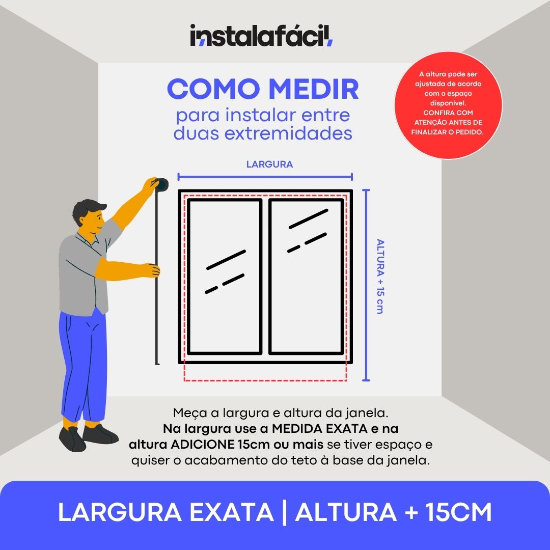 Persiana Rolô Opaca InstalaFácil - Bege Rústica Claro