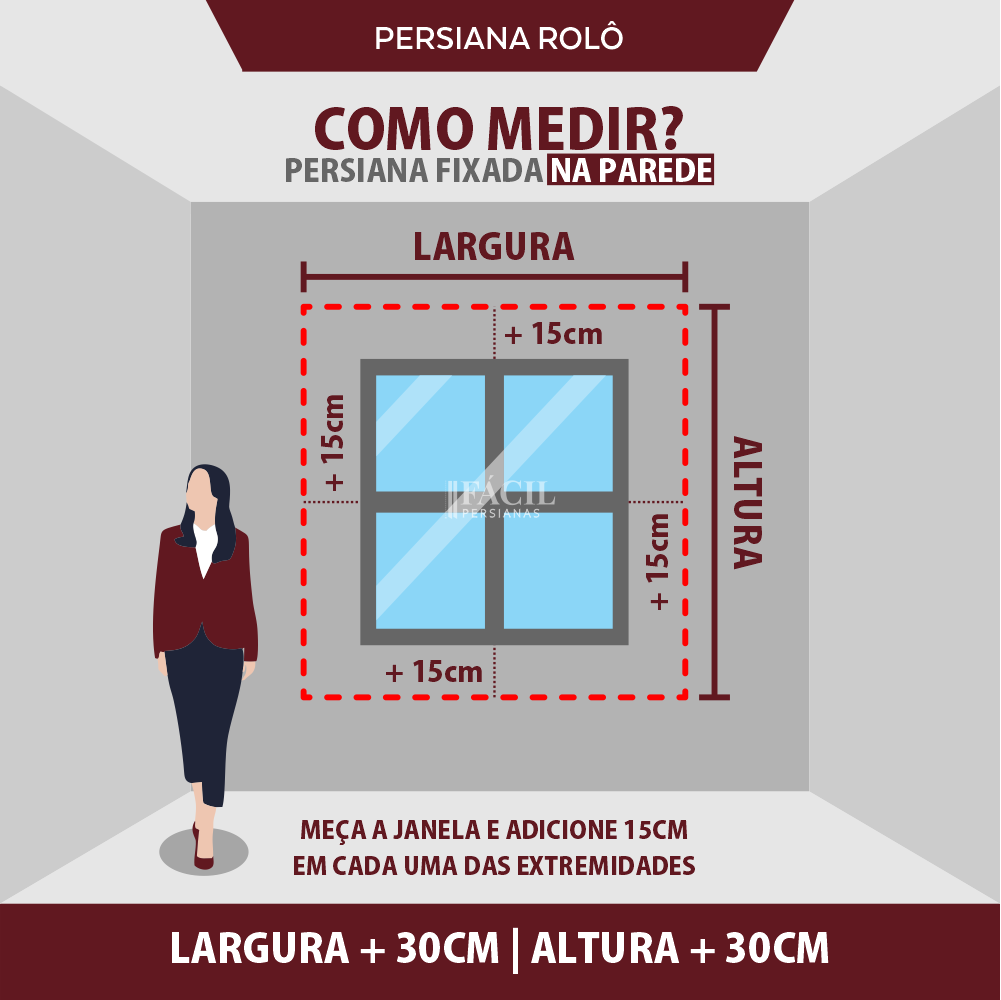 Persiana Rolô Opaca - Bege Rústica Claro