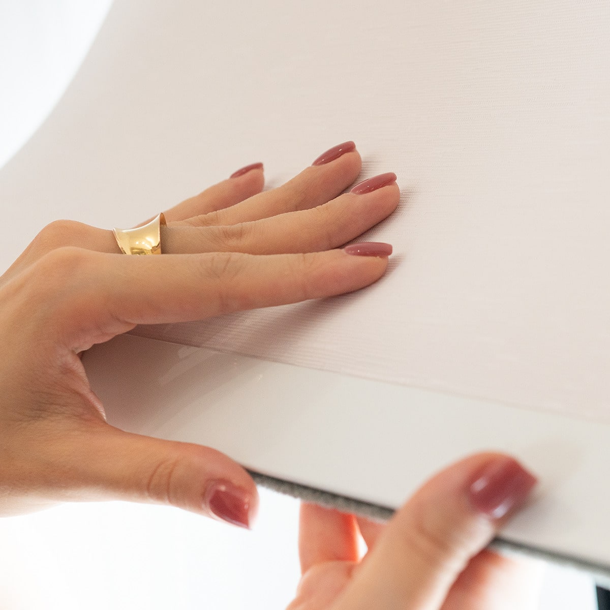 Persiana Romana Blackout - Branca Texturizada