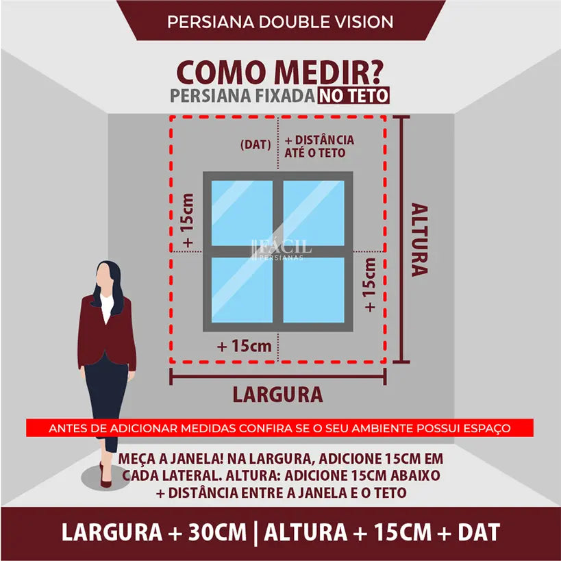 Persiana Double Vision Semi Blackout - Cinza