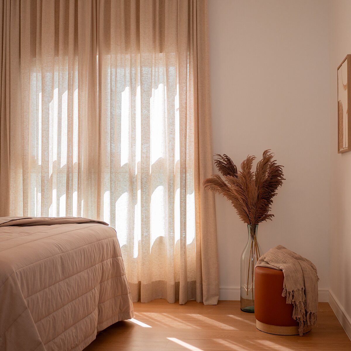 Cortina Gaze Linho - Bege Rústica