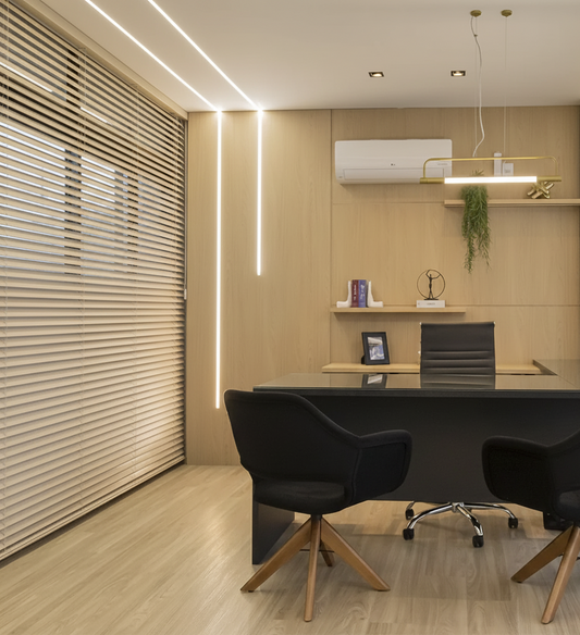 Persiana Horizontal Alumínio 50mm - Bege