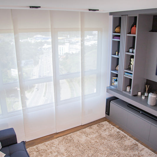 Persiana Painel Tela Solar 5% - Branca