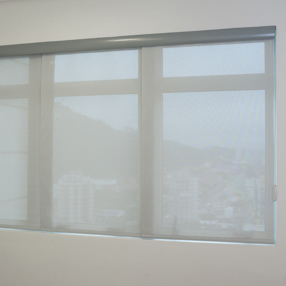 Persiana Painel Tela Solar 5% - Cinza