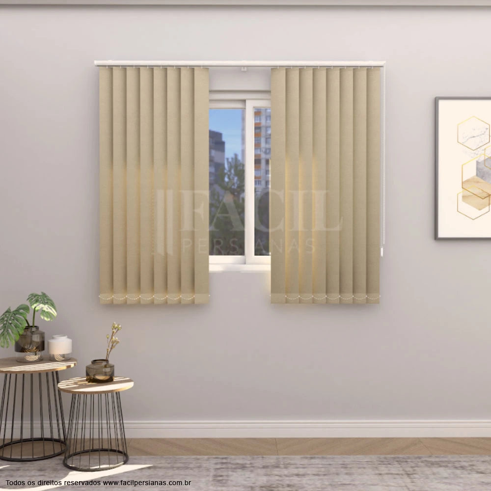 Persiana Vertical Blackout - Bege