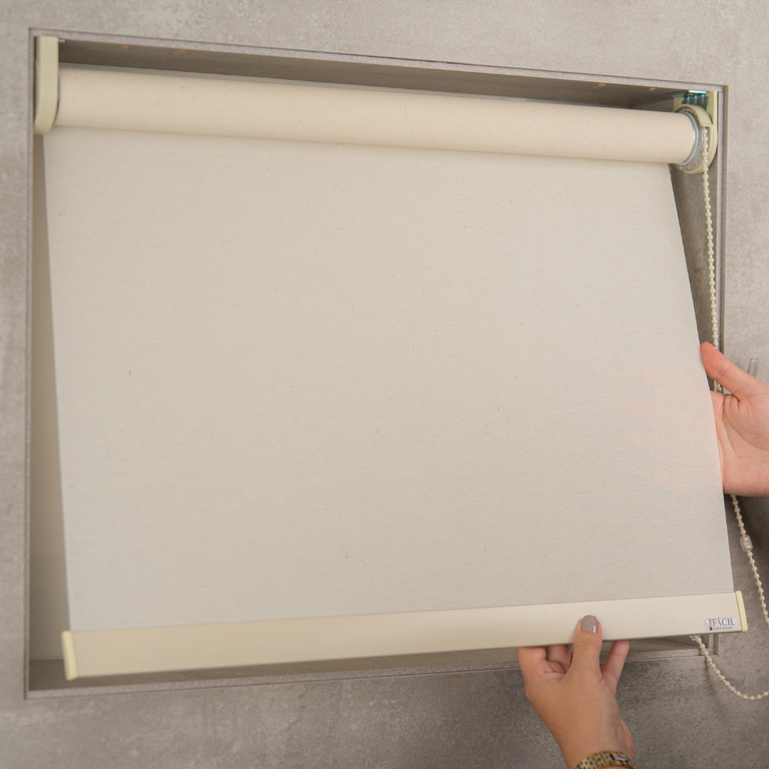 Persiana Rolô Opaca - Off-White Chelsea