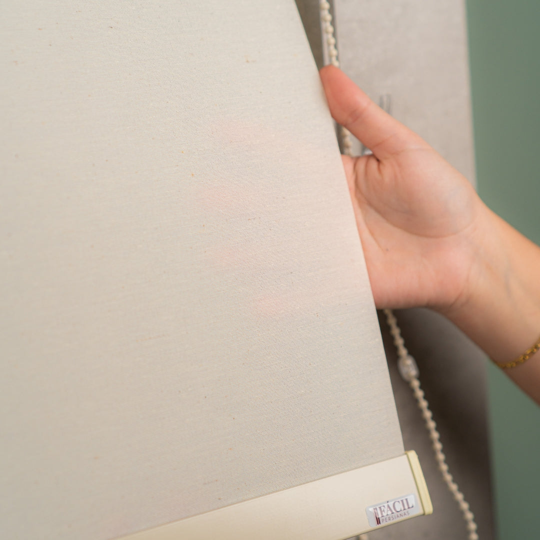 Persiana Rolô Opaca - Off-White Chelsea