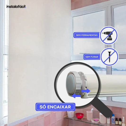 Persiana Rolô Tela Solar 1% InstalaFácil - Bege