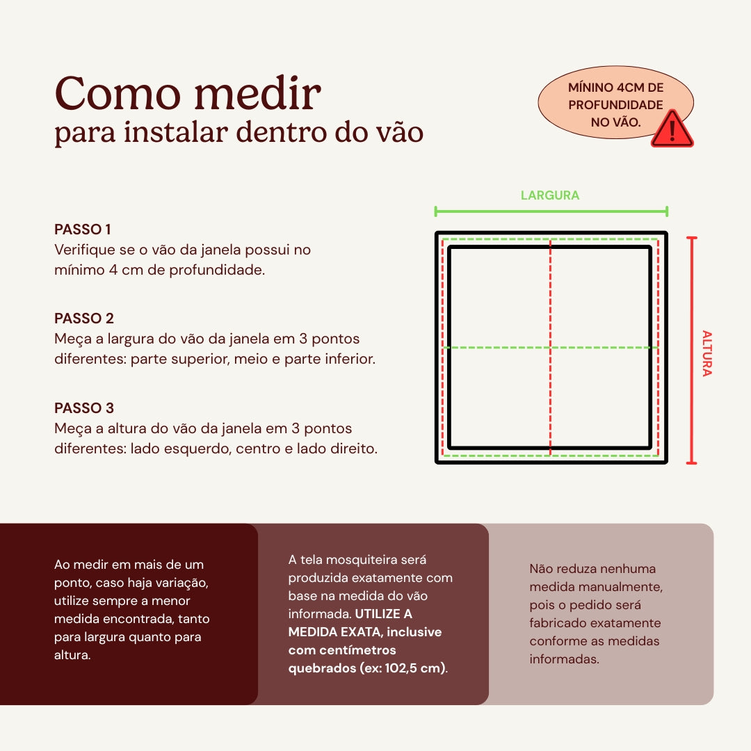 Tela Mosquiteira Recolhível Sob Medida - Cinza
