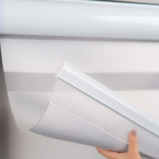 Persiana Double Vision Semi Blackout - Branco Gelo