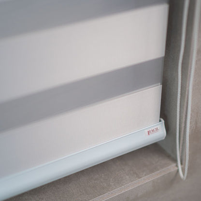 Persiana Double Vision Semi Blackout - Branco Gelo