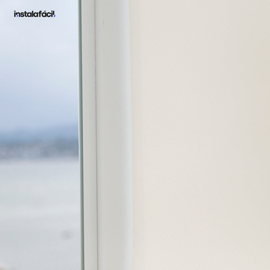 Persiana Rolô Tela Solar 1% InstalaFácil - Branca