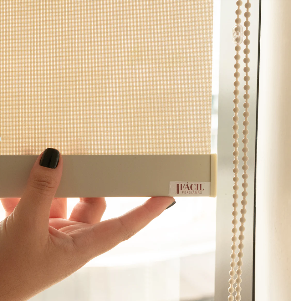 Persiana Rolô Tela Solar 3% - Bege