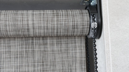 Persiana Rolô Translúcida Estampada - Cinza Xadrez