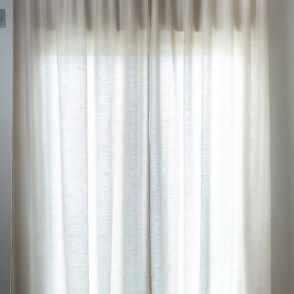 Cortina Gaze Linho - Off White com forro