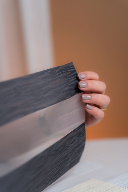 Persiana Double Vision Plus - Cinza Escuro Texturizado