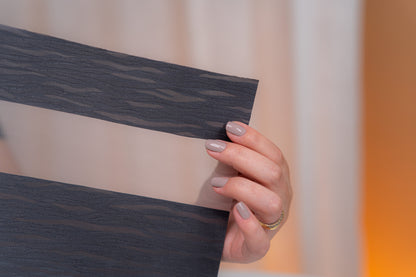 Persiana Double Vision Plus - Cinza Escuro Texturizado