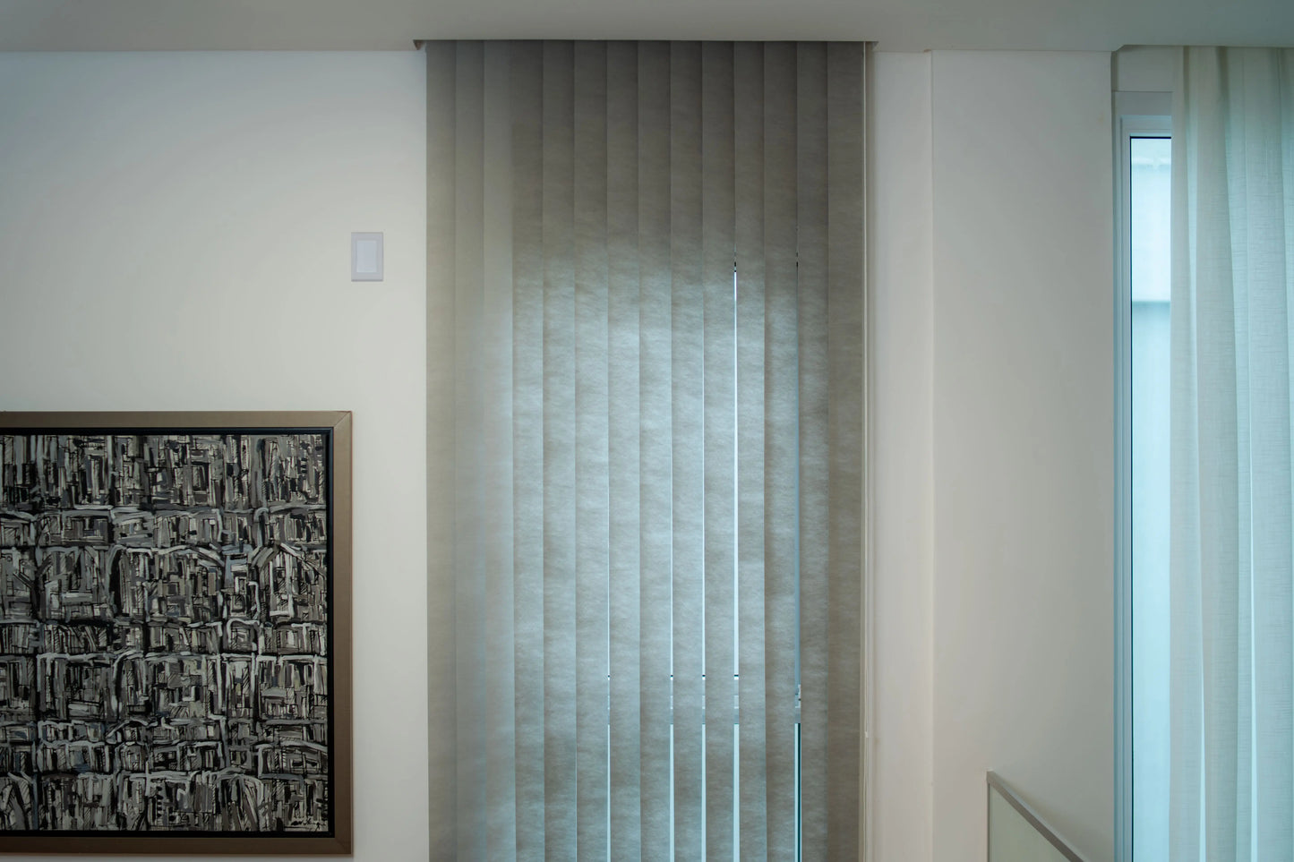 Persiana Vertical Translucida - Cinza