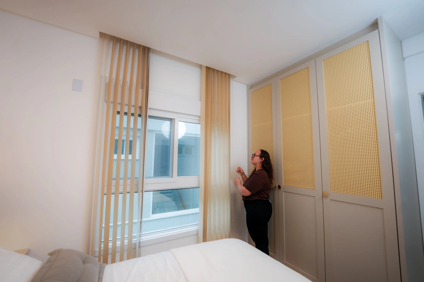 Persiana Vertical Blackout - Bege