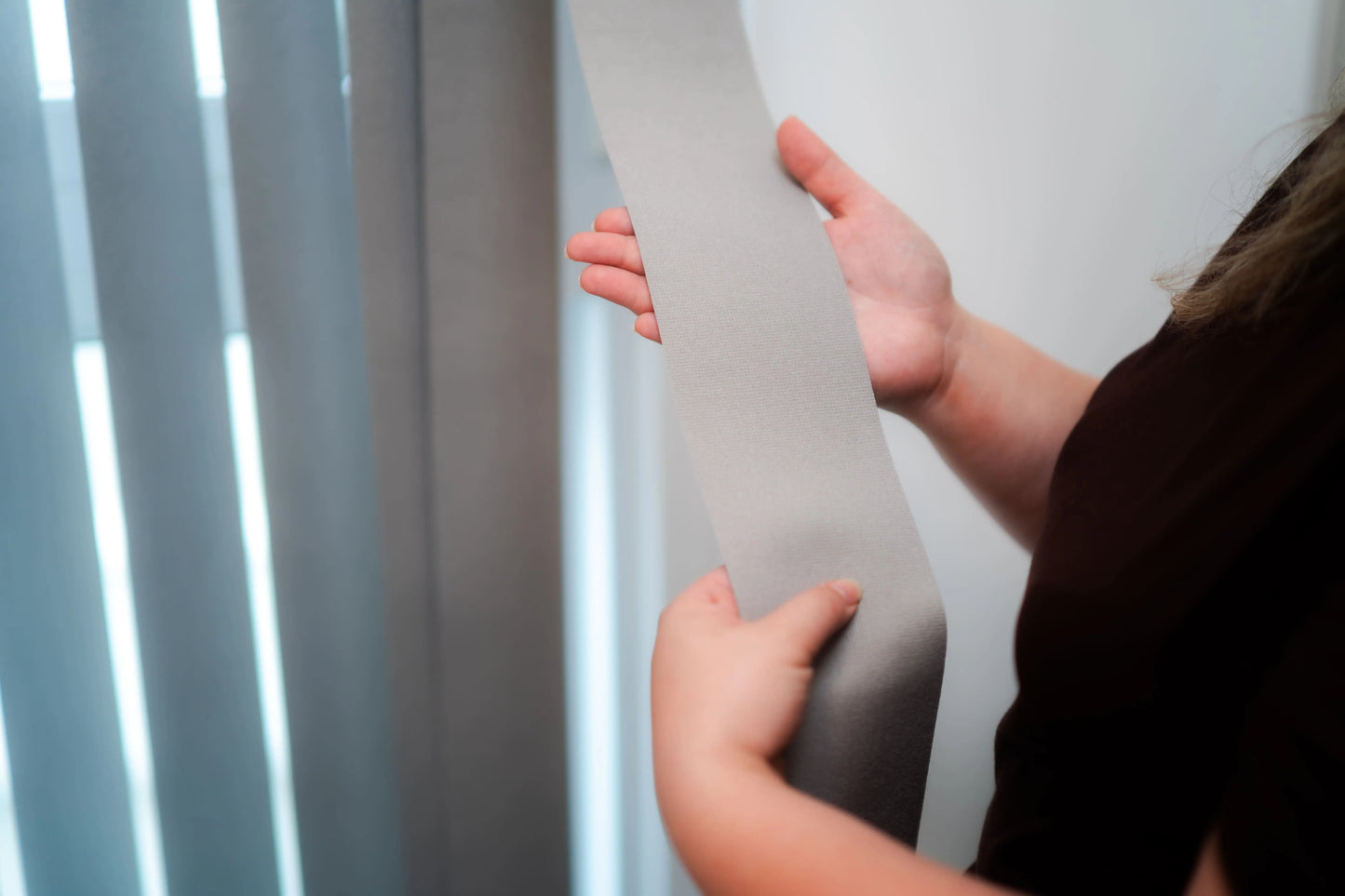 Persiana Vertical Blackout - Cinza