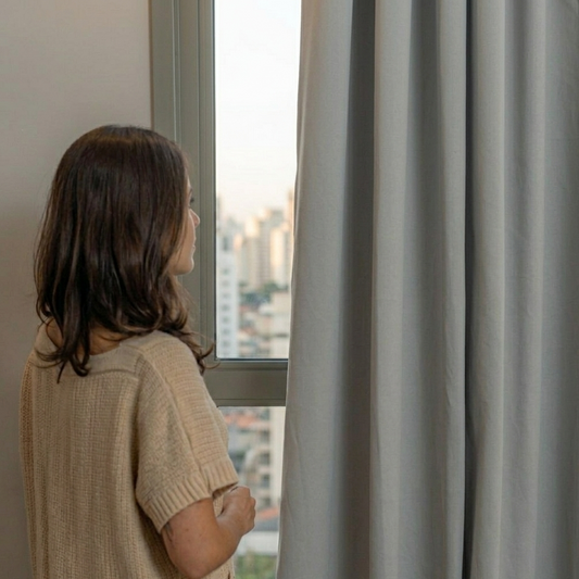 Cortina Blackout 100% - Cinza Claro