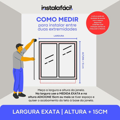 Persiana Rolô Translúcida Estampada InstalaFácil - Cinza Listrado