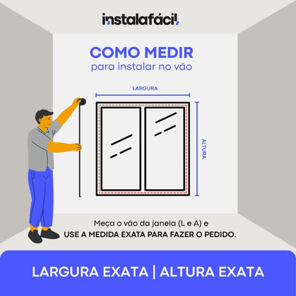 Persiana Rolô Translúcida Estampada InstalaFácil - Cinza Listrado