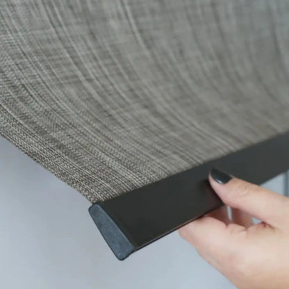 Persiana Rolô Translúcida Estampada - Cinza Xadrez