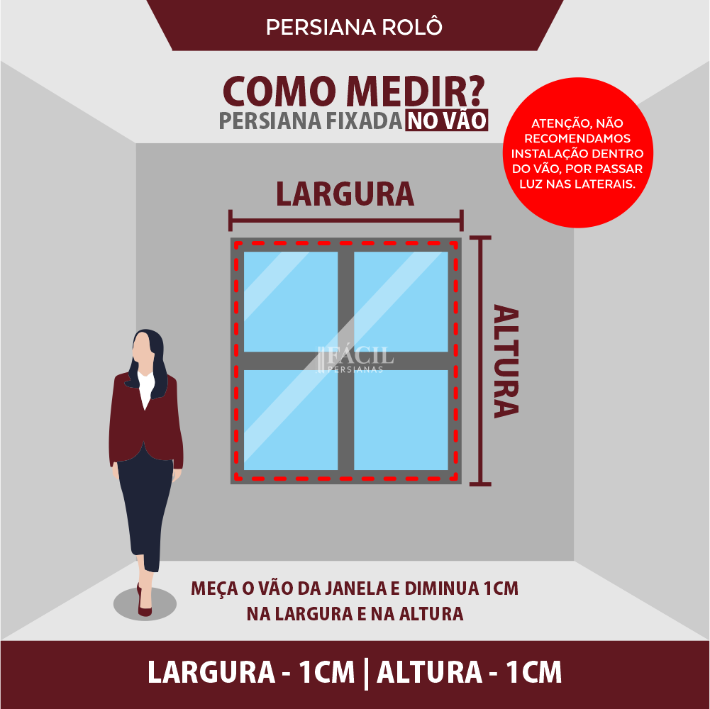 Persiana Rolô Opaca - Off-White Chelsea