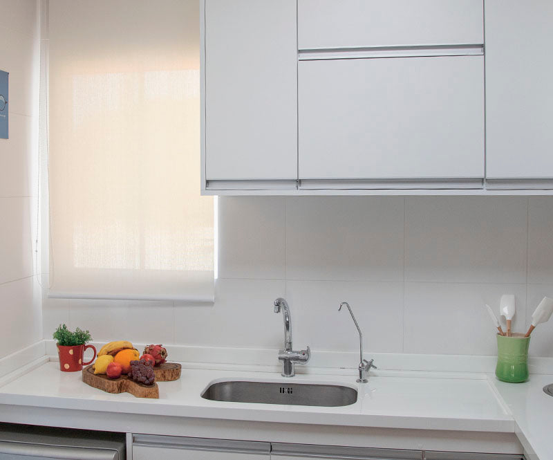 Persiana Rolô Tela Solar 1% - Branca