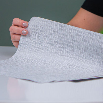 Persiana Rolô Blackout - Prata Escamas Texturizada