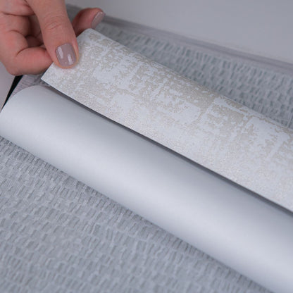 Persiana Rolô Blackout - Prata Texturizada