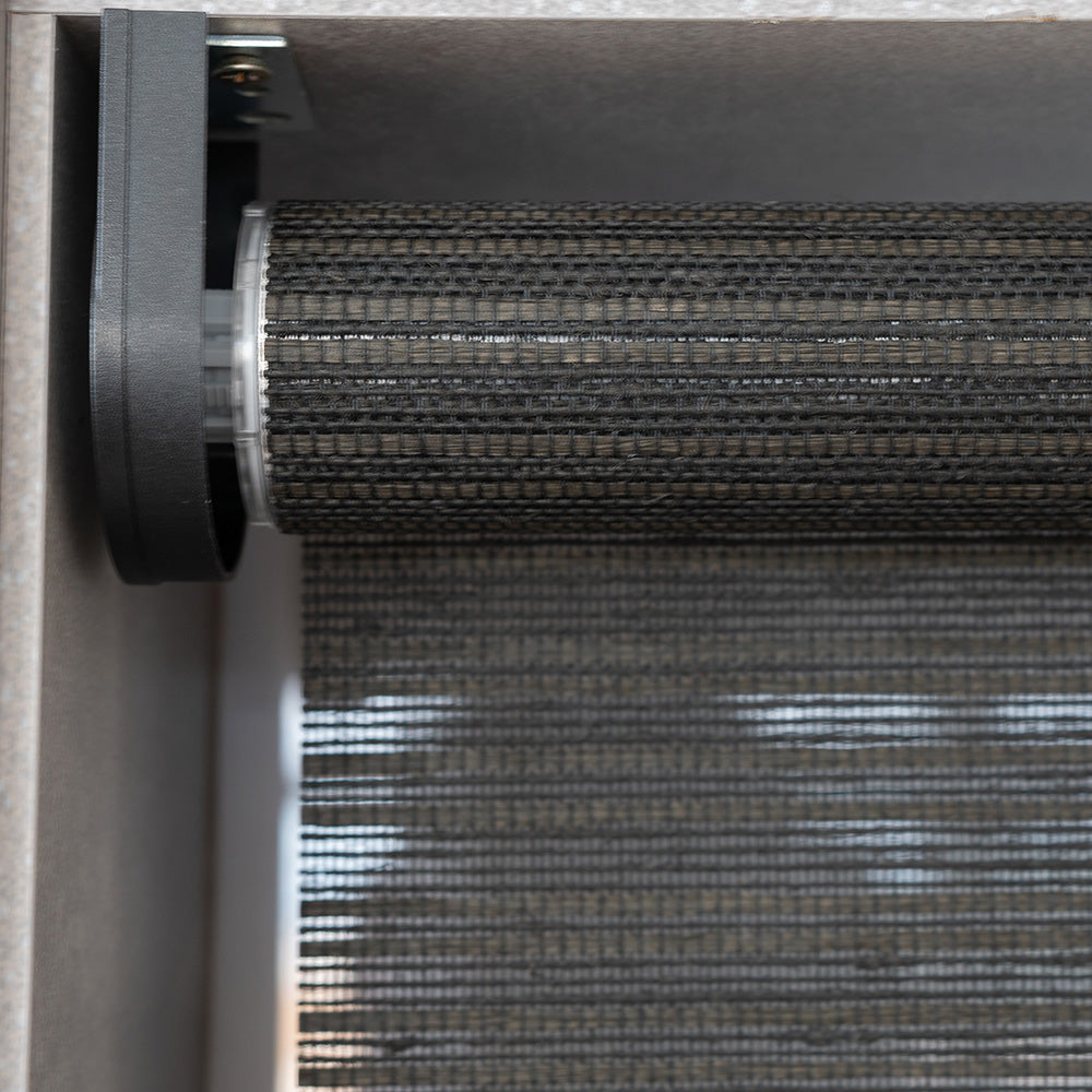 Persiana Rolô Translúcida Texturizada - Preto