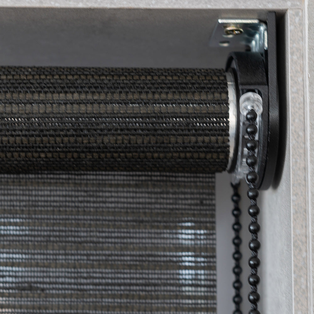 Persiana Rolô Translúcida Texturizada - Preto