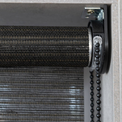 Persiana Rolô Translúcida Texturizada - Preto