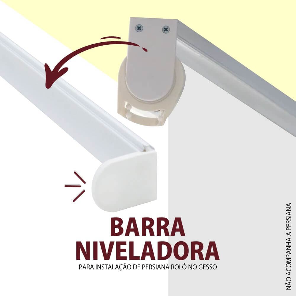 Barra Niveladora para Persiana Rolô e Double Vision