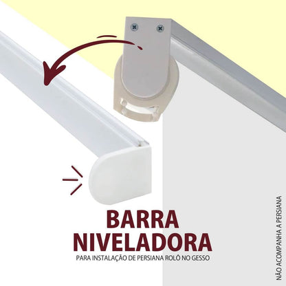 Barra Niveladora para Persiana Rolô e Double Vision