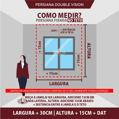 Persiana Double Vision Plus - Branca