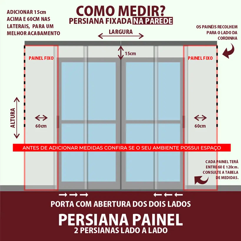 Persiana Painel Tela Solar 5% - Bege
