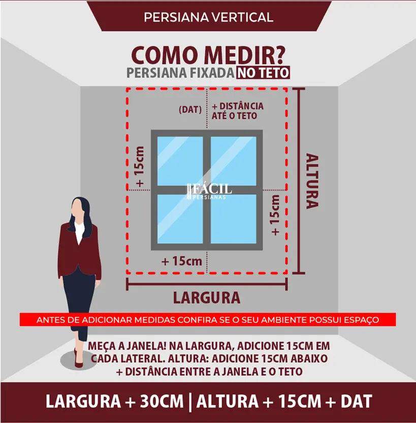 Persiana Vertical Translucida - Cinza