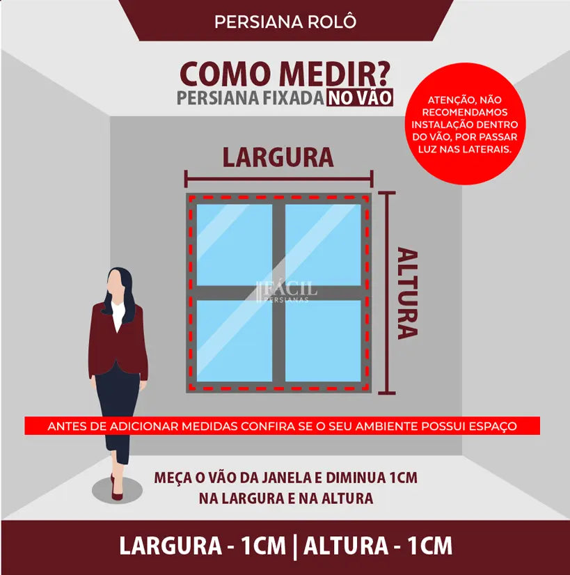 Persiana Rolô Blackout Texturizada - Marrom Claro Listrado