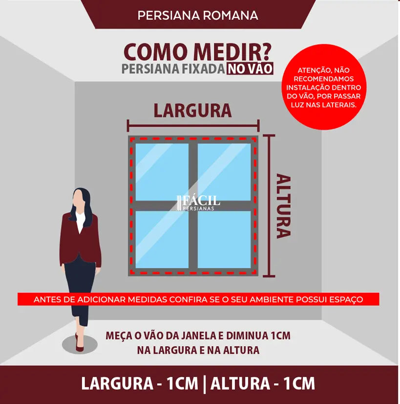 Persiana Rolô Tela Solar 1% - Bege