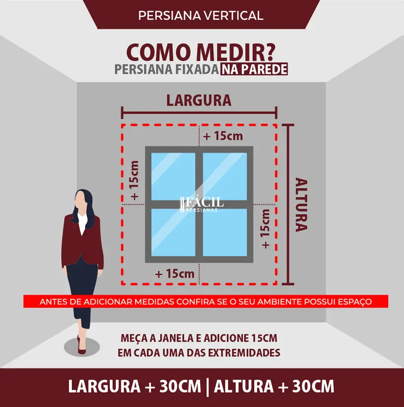 Persiana Vertical Translucida - Cinza
