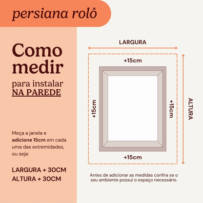 Persiana Rolô Tela Solar 1% Preta acabamento