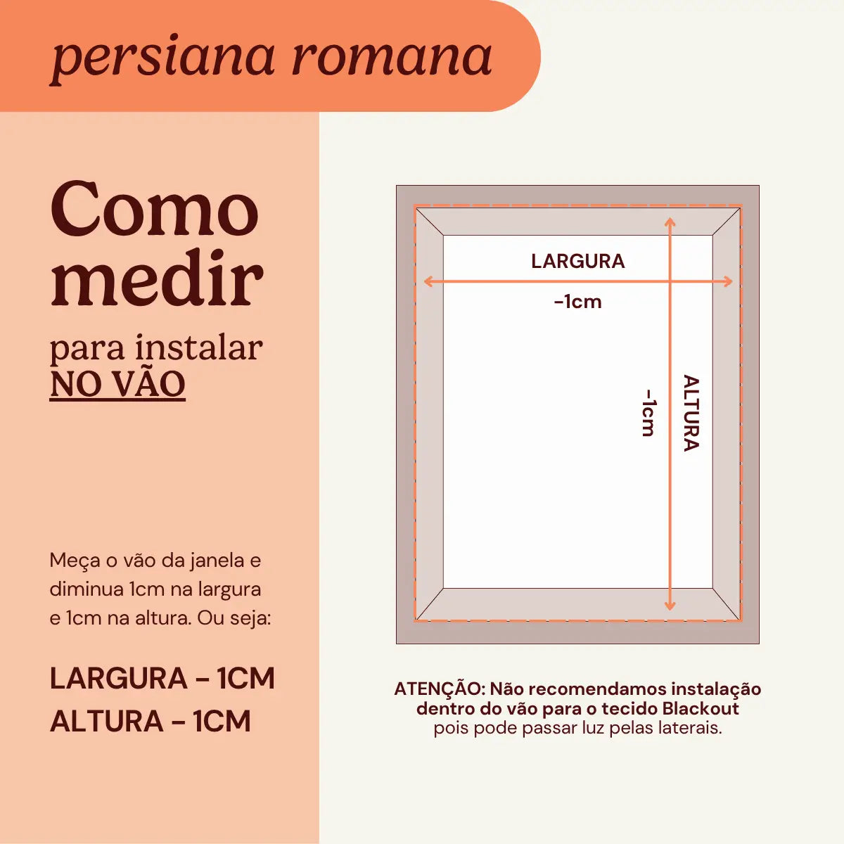 Persiana Romana Tela Solar 5% Bege instalacao