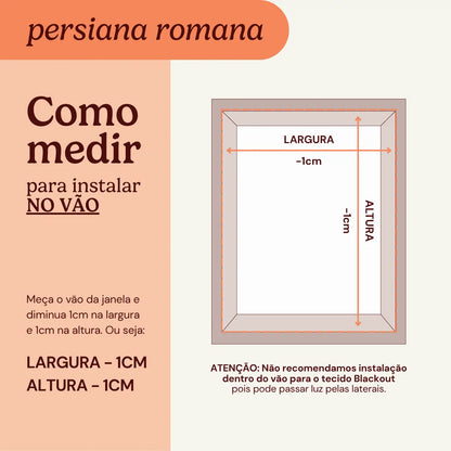 Persiana Romana Tela Solar 5% Bege instalacao