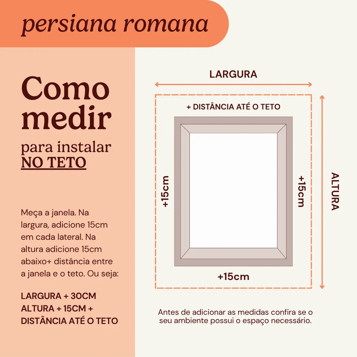 Persiana Romana Tela Solar 3% Bege instalacao