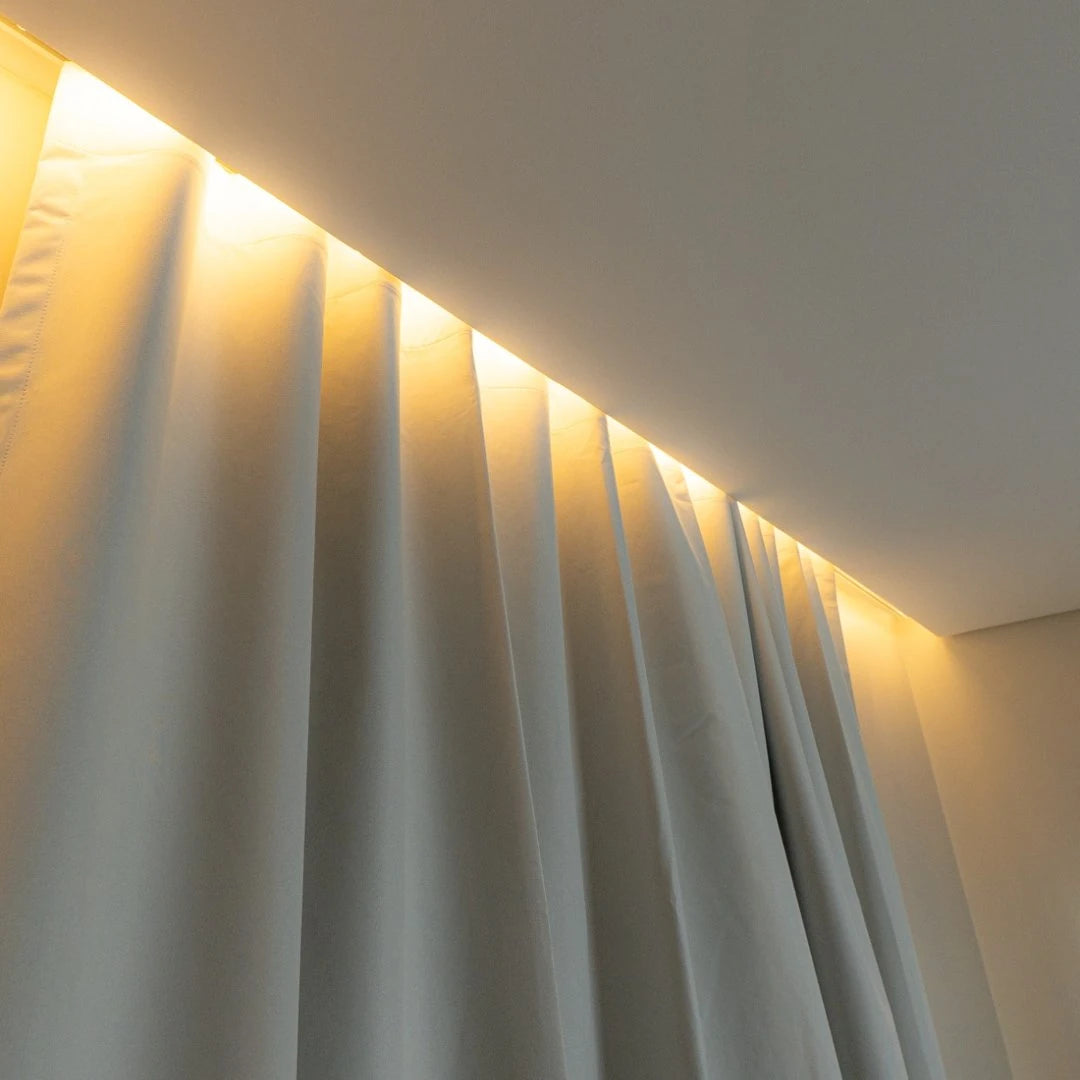 Cortina Blackout 100% Off White detalhe