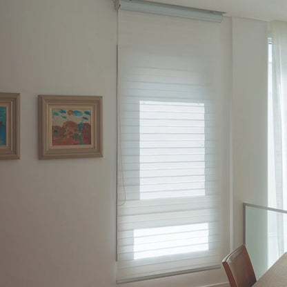 Persiana Double Vision Plus Branca detalhe