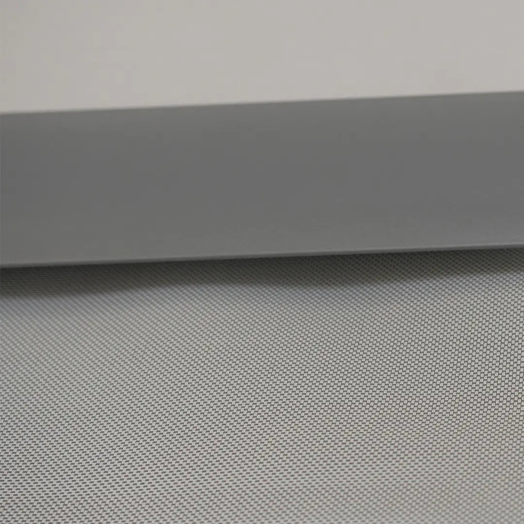 Persiana Painel Tela Solar 5% Cinza detalhe